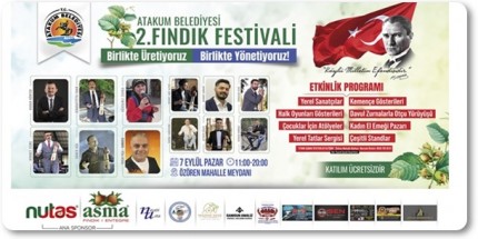 Atakum Belediyesi Geleneksel 2. Fındık Festivali Başlıyor